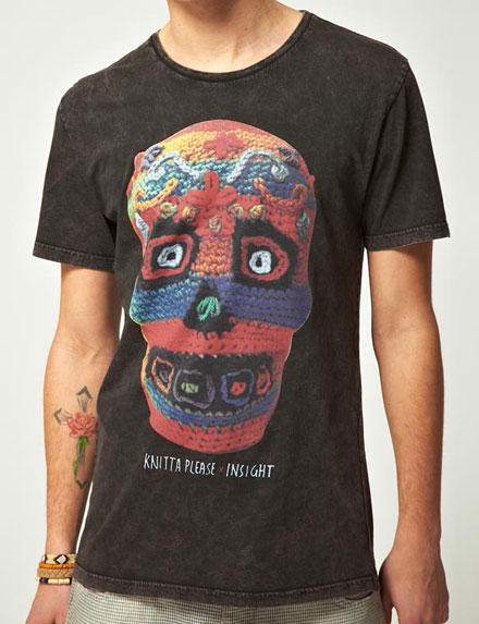 Insight knitted Skull T-shirt design inspiration